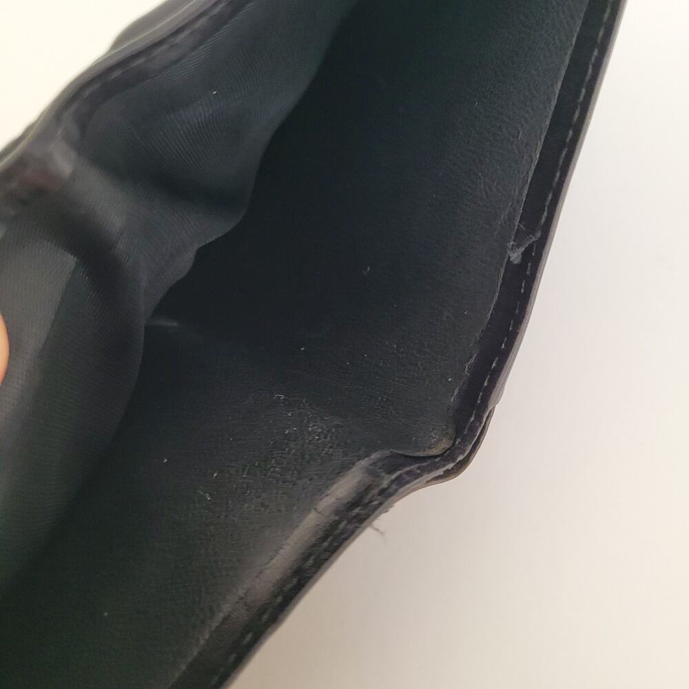 GUCCI Logo Men's Leather Card Bill Wallet Bifold Black Designer Medium Classic - Picture 7 of 12